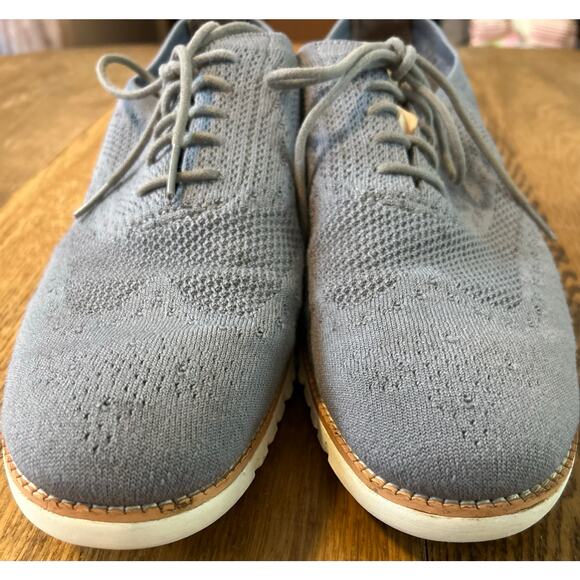 Cole Haan Zerogrand Wingtip Stitchlite Oxford Gray Shoes Men’s Sz 10.5 #C24944 - Picture 8 of 10